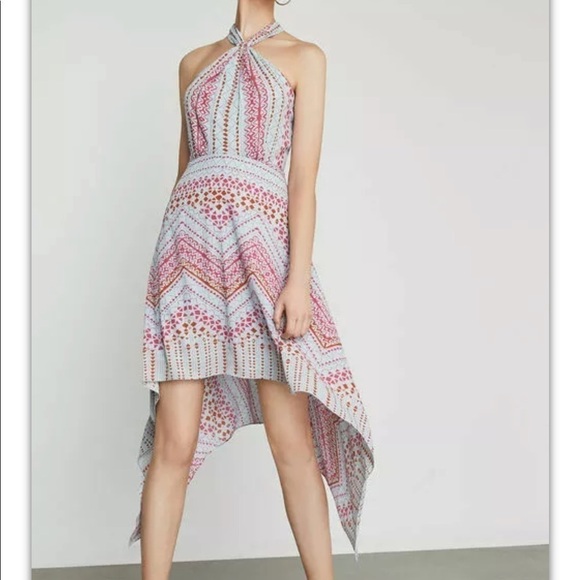BCBGMAXAZRIA Danela Halter Geometric Dress Size 8 - Picture 9 of 9